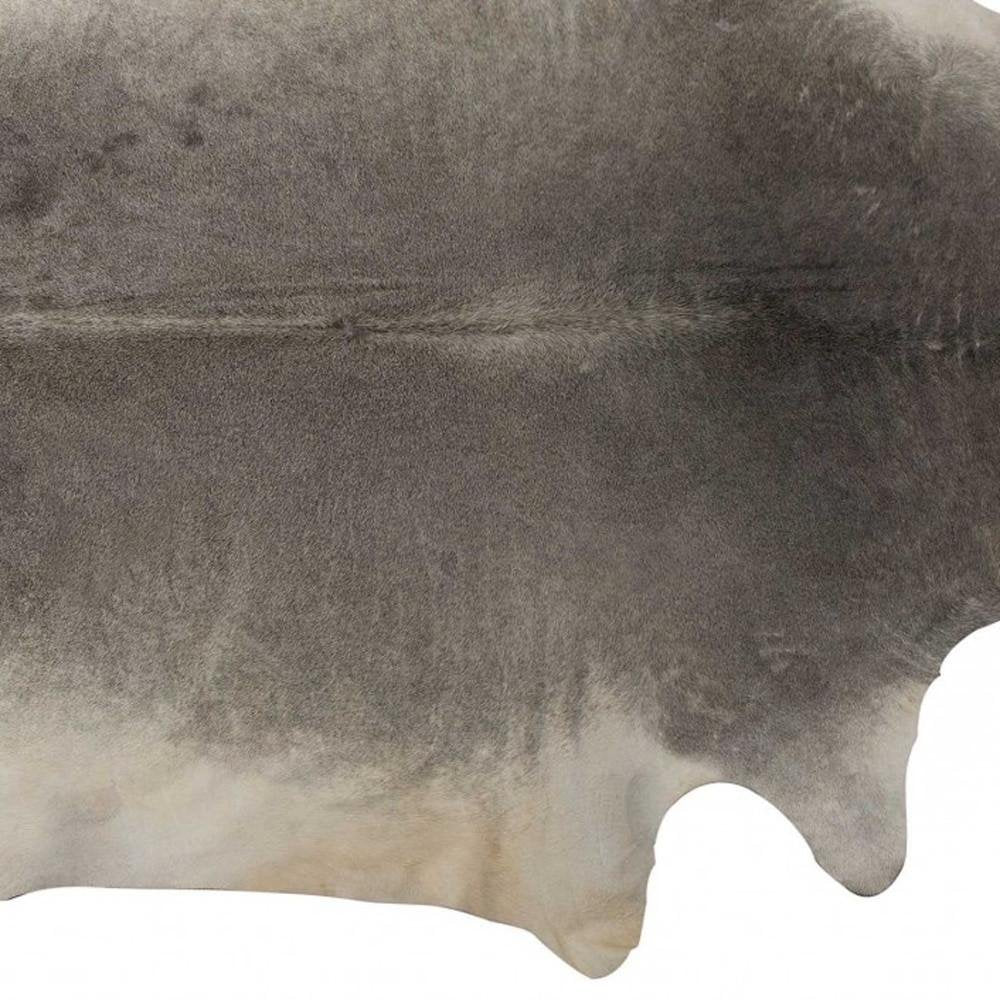 5' X 7' Blue Cowhide Handmade Area Rug