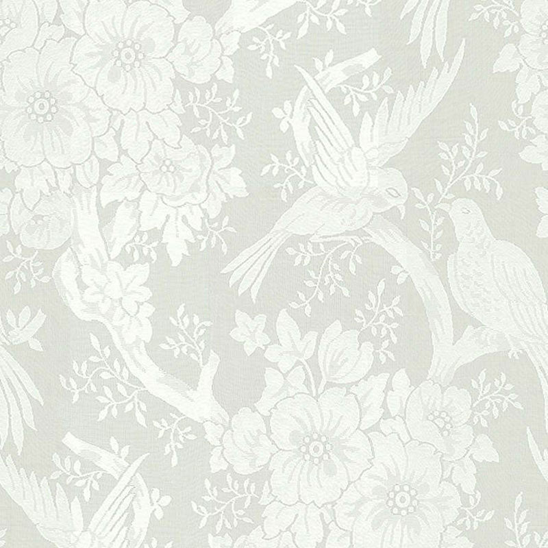 SCHUMACHER PALAZZO JACQUARD SHEER II EMBROIDERIES,SHEERS & CASEMENTS EMBROIDERIES,SHEERS & CASEMENTS IVORY - 32545