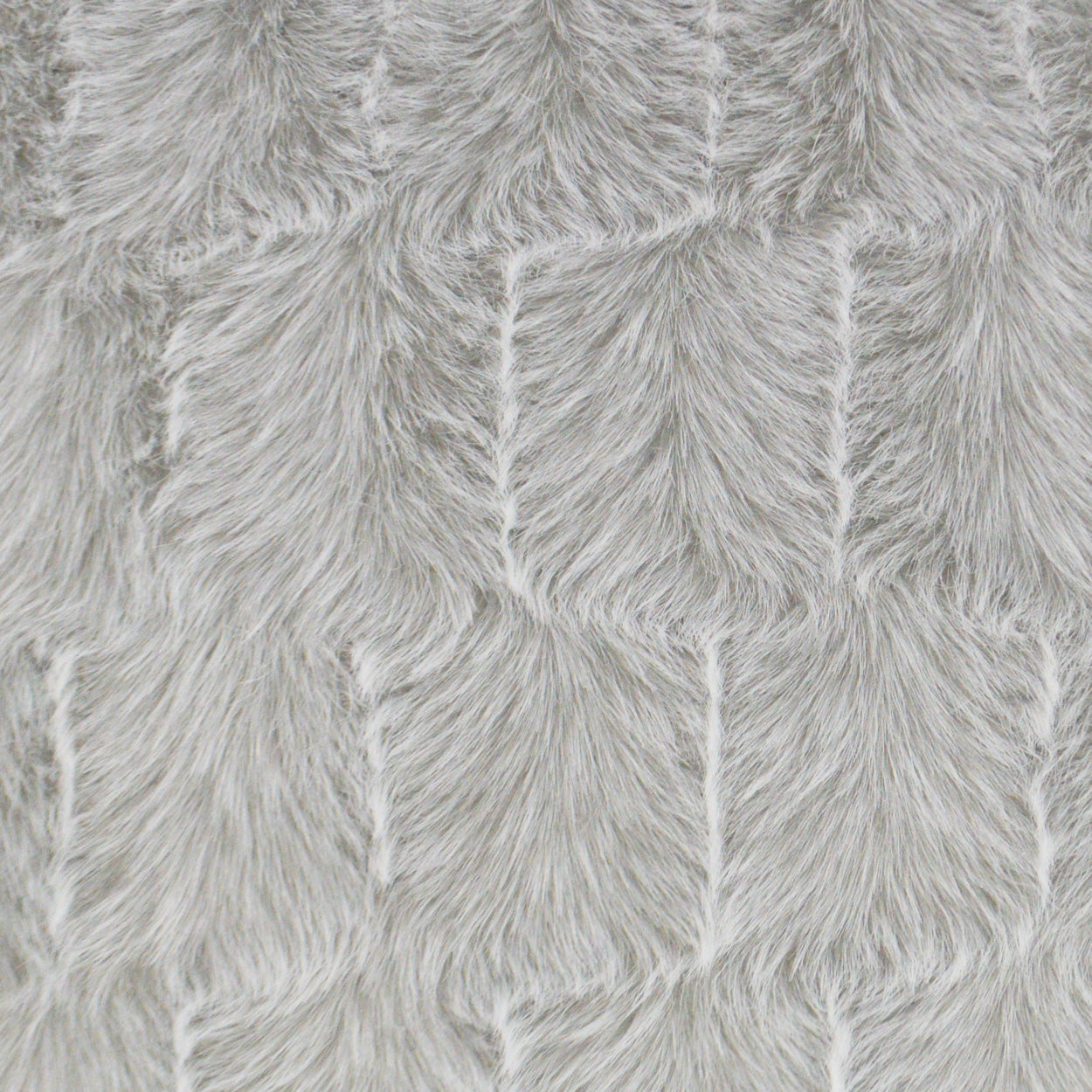 D.V. KAP HOME 3263-D-YARD Ermelo Fabric - Dove Solid, Faux Fur Grey - Ermelo