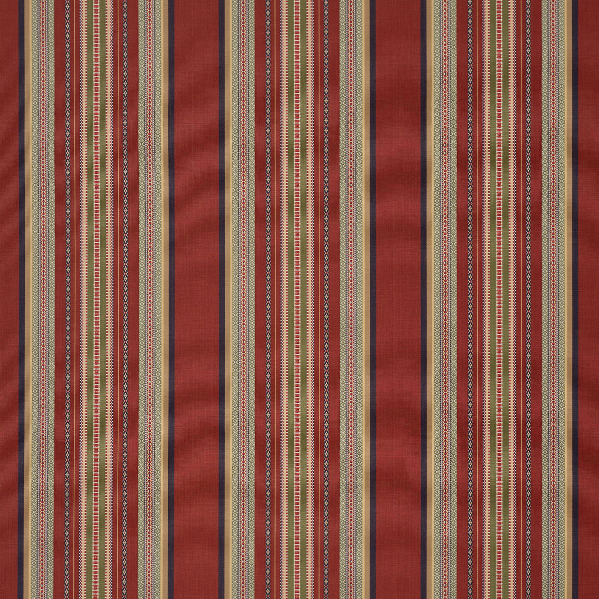 SCHUMACHER CHROMA WELLINGTON STRIPE PATTERN WOVENS PATTERN WOVENS MULTI ON SPICE - 3322023