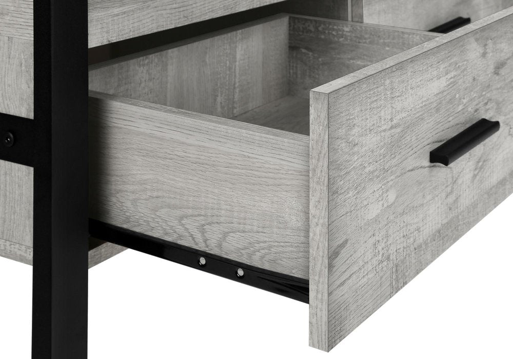 59" Brown and Black Cabinet Enclosed Storage TV Stand