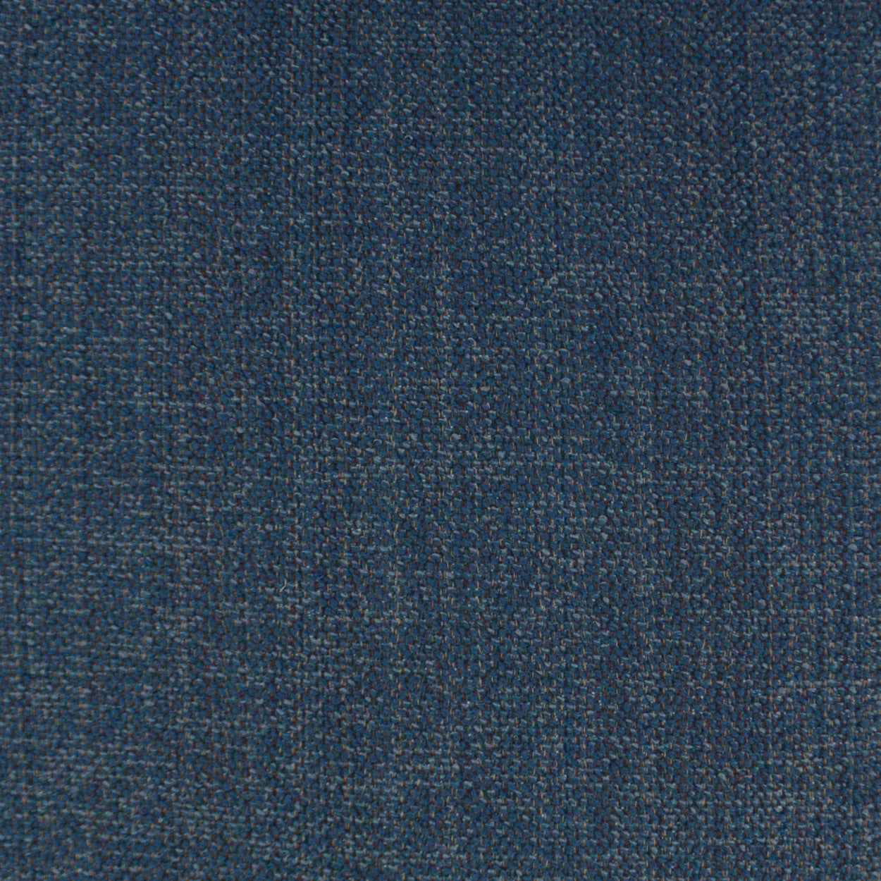 Dark blue denim-like woven fabric swatch with subtle heather texture; versatile for upholstery or apparel.