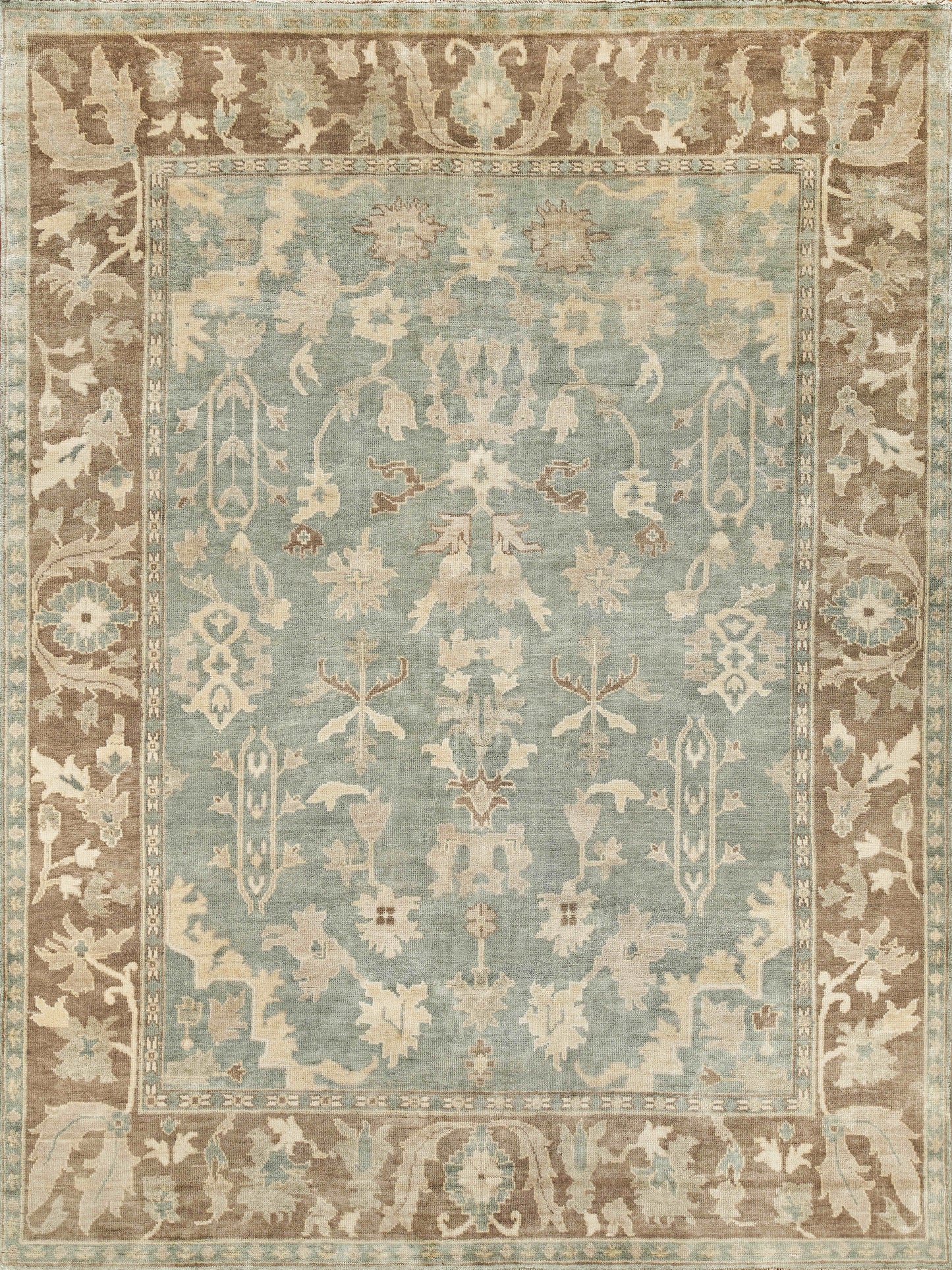 EXQUISITE RUGS Antique Weave Oushak Indoor Hand Knotted - 3346-10'X14'