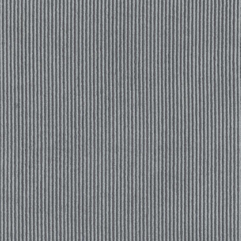 Grey ribbed fabric with narrow vertical ridges, corduroy-like texture.