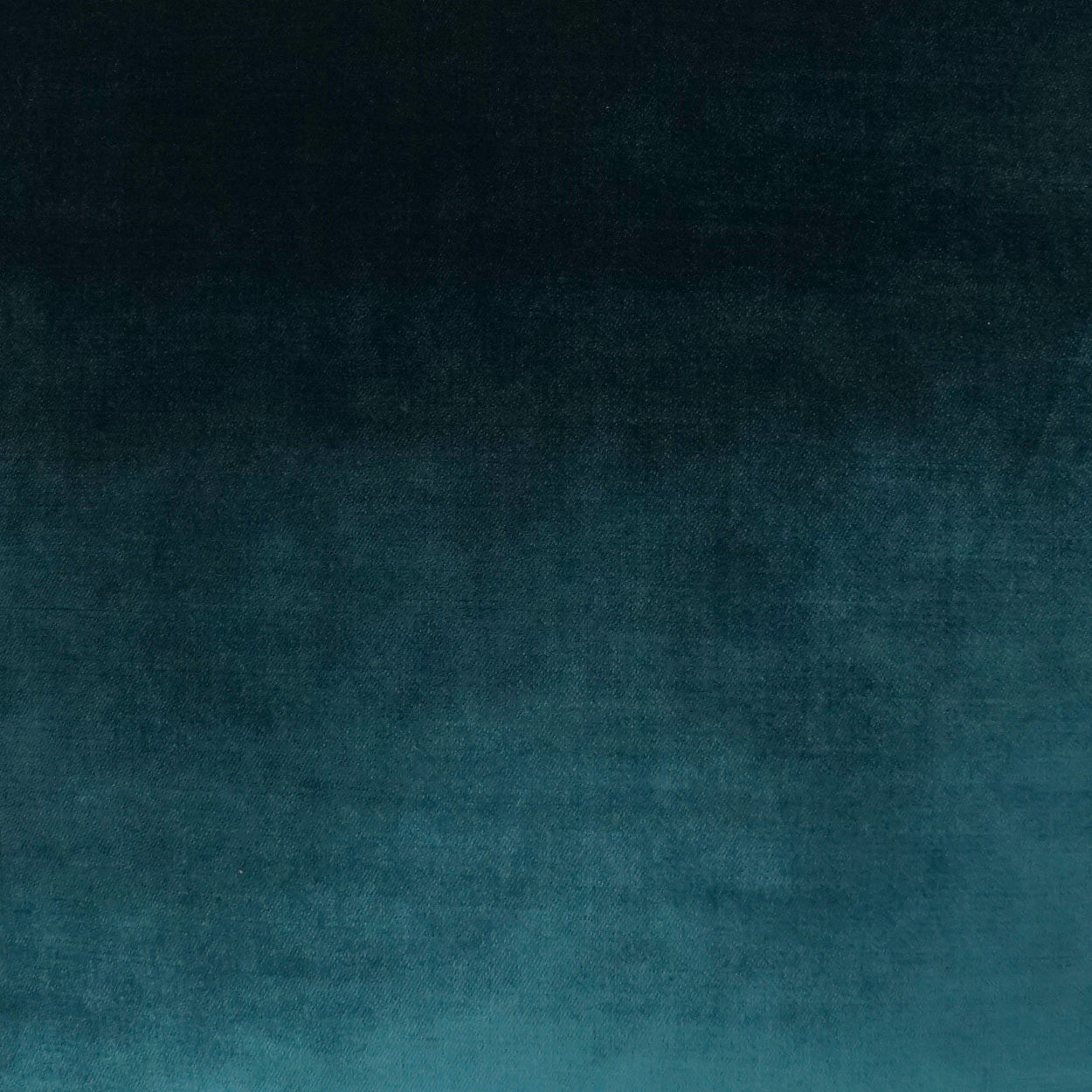 Dark navy to teal gradient velvet fabric swatch with soft brushed texture.