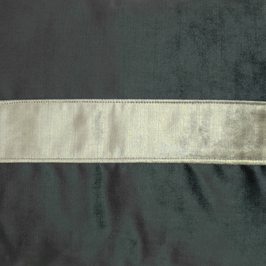 D.V. KAP HOME 14" x 24" Iridescence Band Lumbar Pillow - Graphite Band / Ribbon - 3385-G-1424