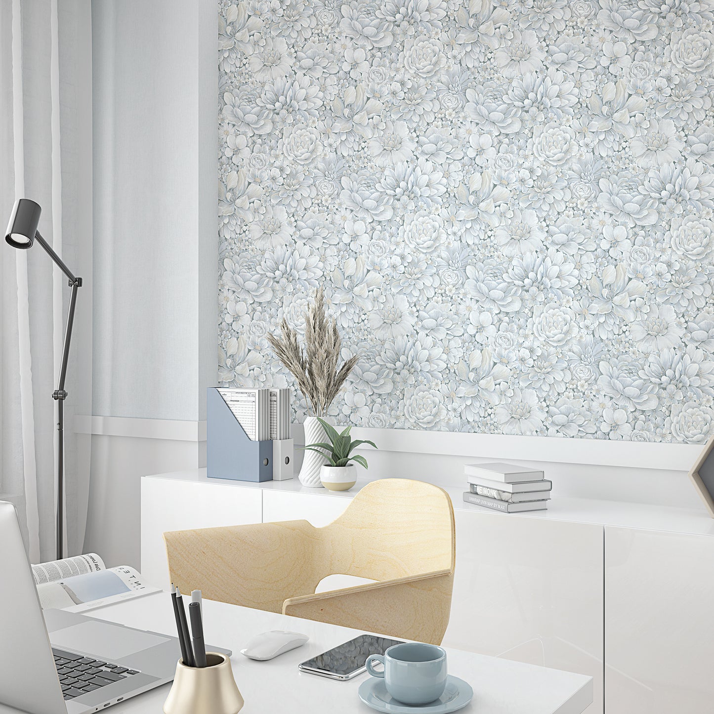 GALERIE WALLCOVERINGS Eden Silver - Grey - EN3395314