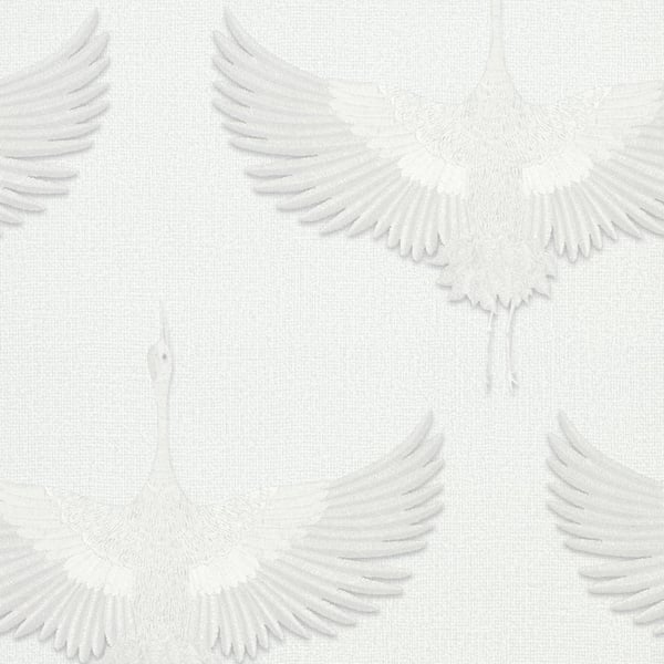 Galerie Wallcoverings Kumano Stork Galerie Wallcoverings White - 34528