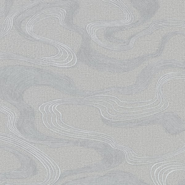 Galerie Wallcoverings Kumano Flow Galerie Wallcoverings Silver Grey - 34536