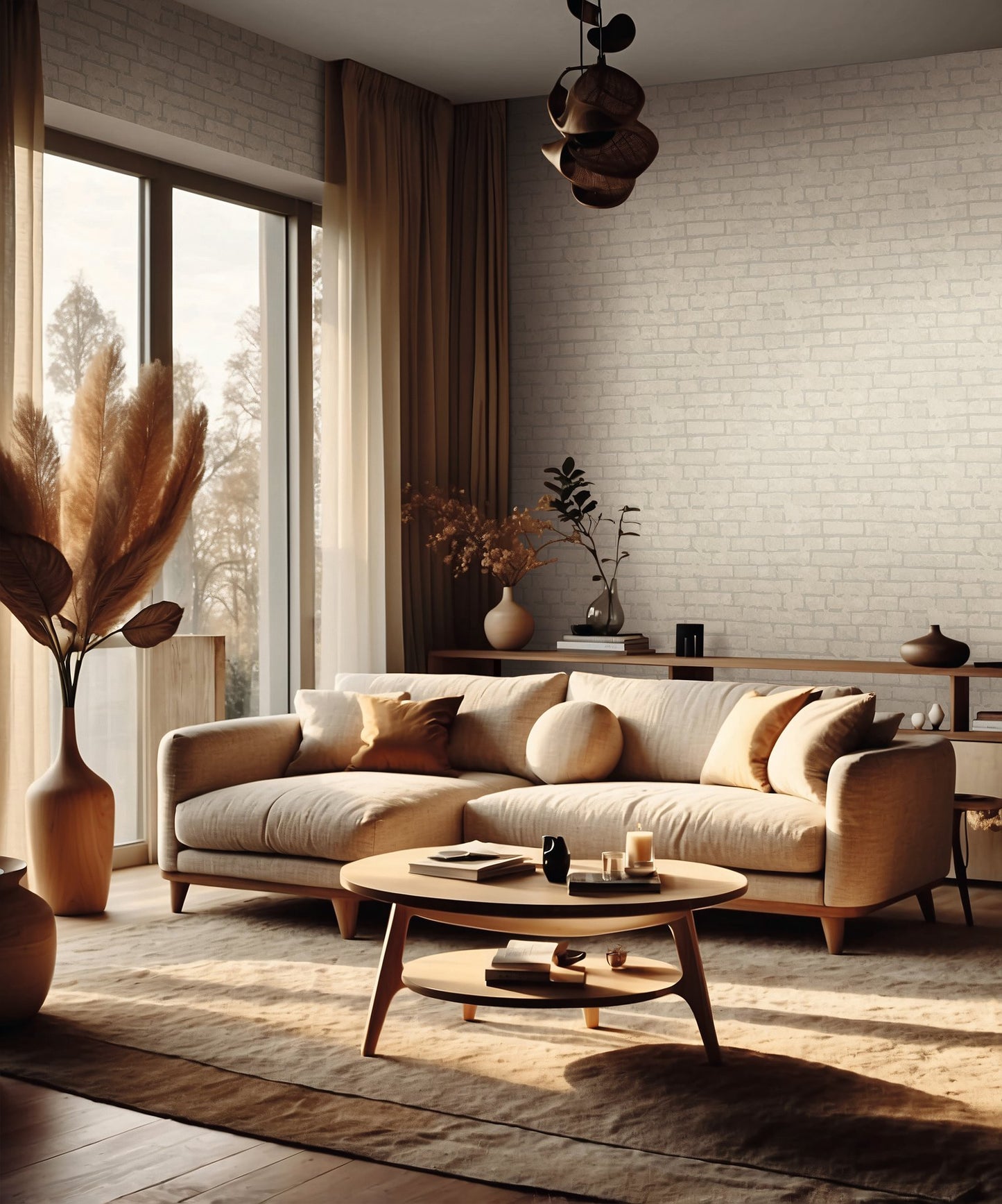 GALERIE WALLCOVERINGS TERRA Stone optics Tile Brick Stone Beige A light and airy contemporary brick design. - TR34611