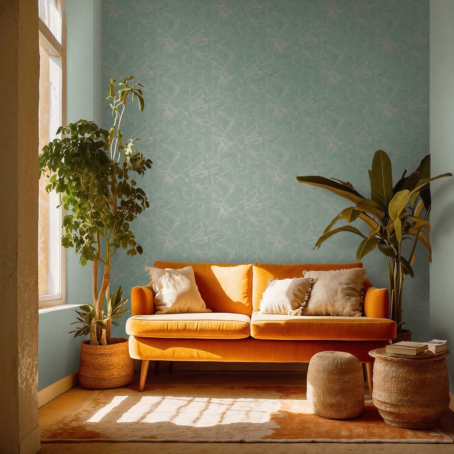 GALERIE WALLCOVERINGS TERRA Graphic Abstract Green A contemporary interpretation of a rockface, bringing earthy elements to an interior scheme. - TR34617