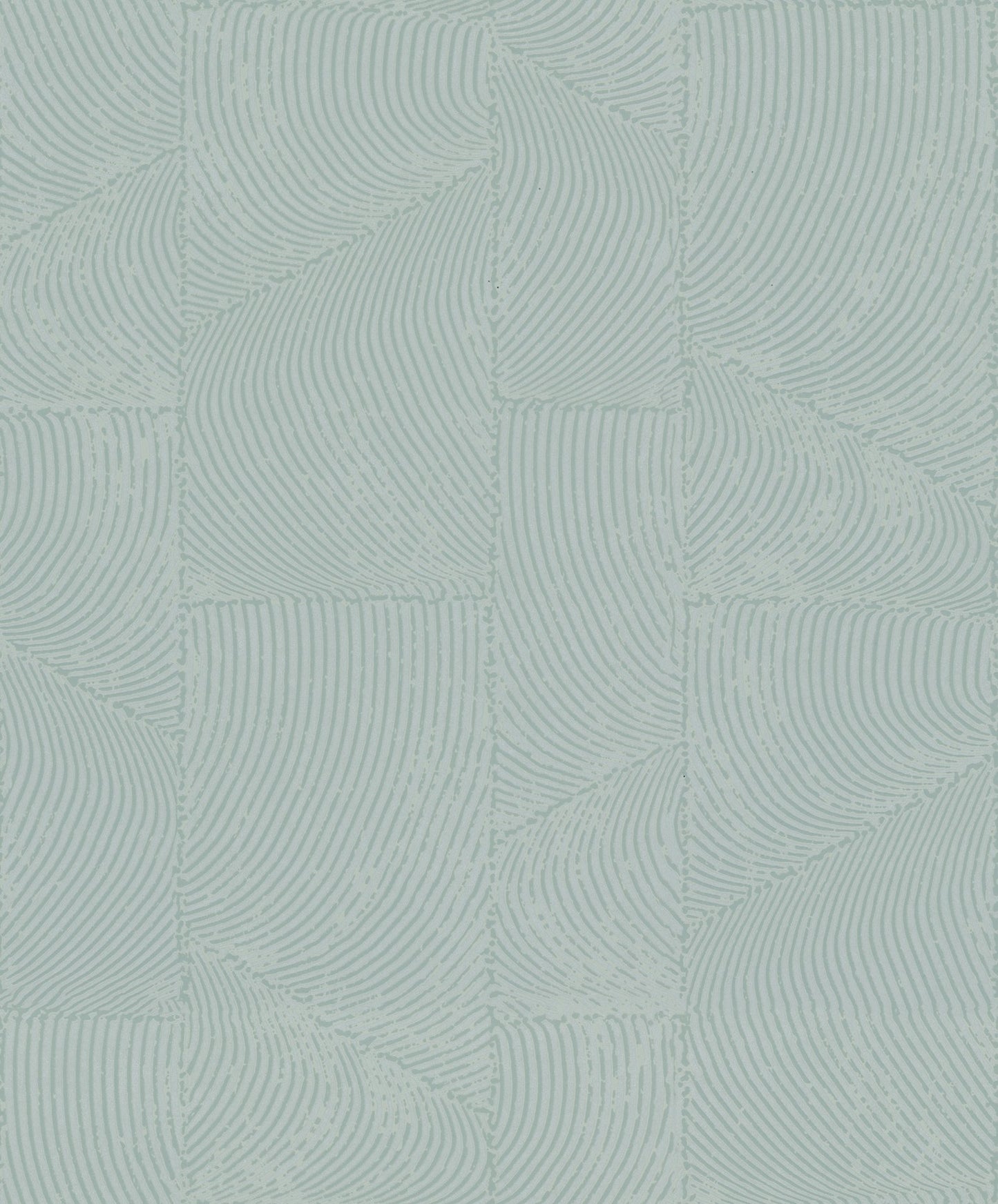 GALERIE WALLCOVERINGS TERRA Graphic Abstract Green,Blue A geometric design showing a pattern of fine, evenly spready curvy shapes. - TR34645