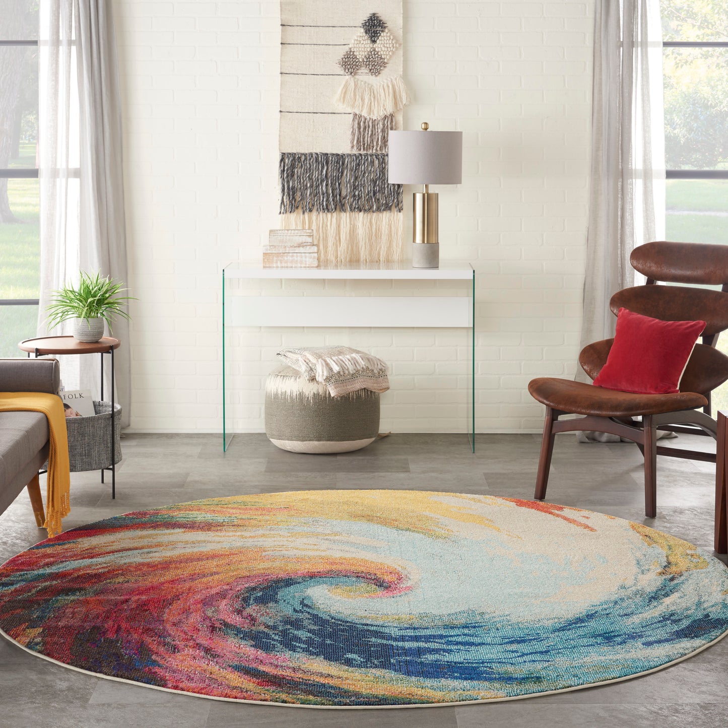Nourison Rugs Nourison Home Modern 8' X Round - 099446815927