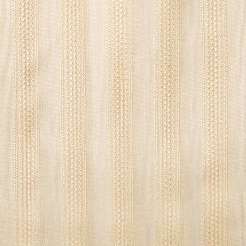 Beige striped woven fabric with narrow gold vertical stripes and subtle texture.