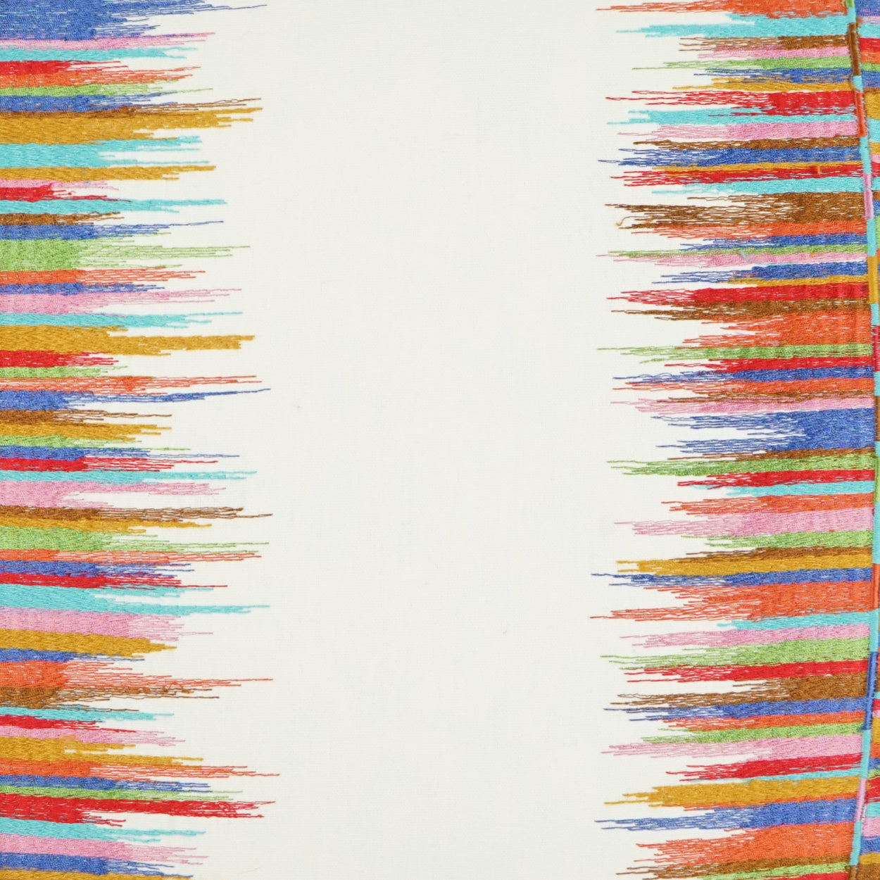 D.V. KAP HOME 3562-F-YARD Fun Fair Fabric - Fiesta Embroidery, Abstract, Modern Multi - Fun Fair