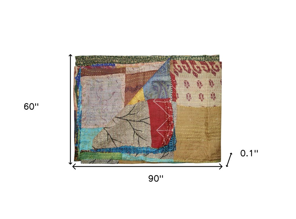60" X 90" Silk Multicolor Throws