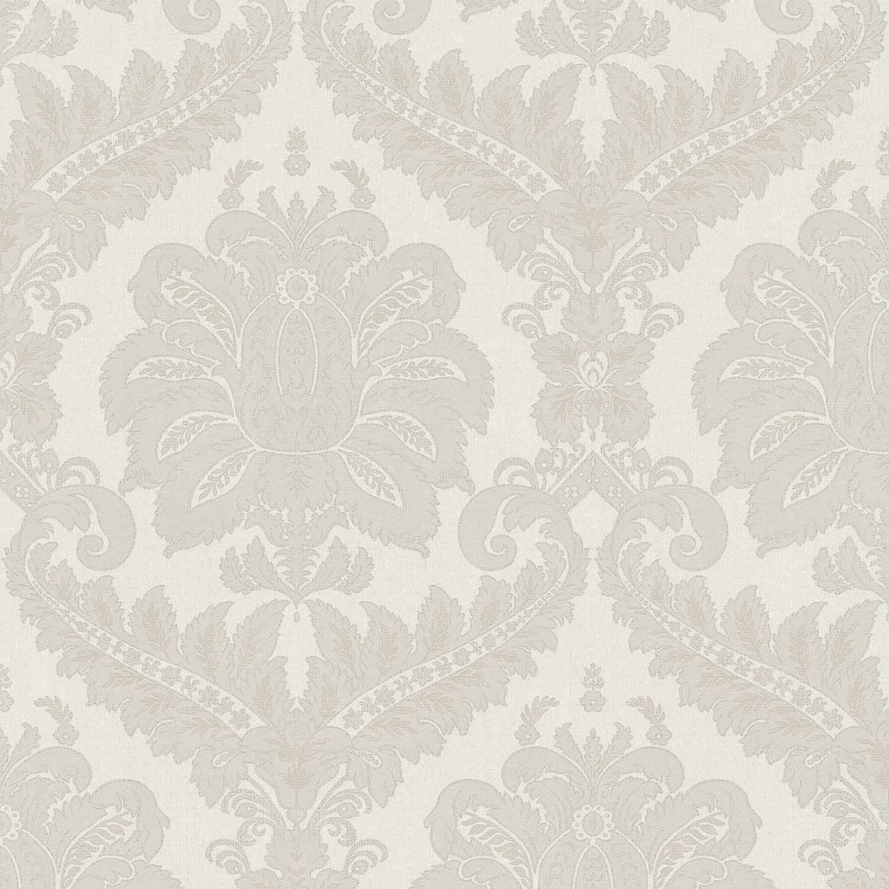 GALERIE WALLCOVERINGS ORNAMENTA Traditional Damask Grey Textured - 35921