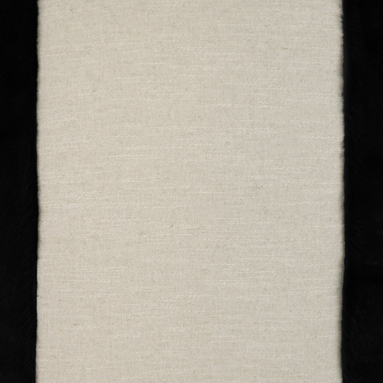 D.V. KAP HOME 24" x 24" Courchevel Pillow - Black Faux Fur, Transitional - 3598-B-2424