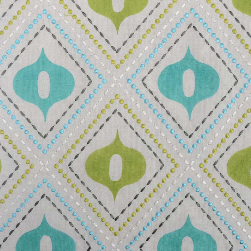 Duralee Monogram 300013H | 339-Caribbean Drapery - 360054