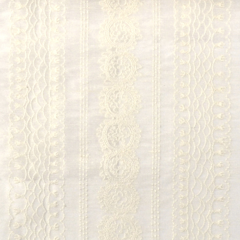 Duralee Monogram 500086H | 84-Ivory Drapery - 361413