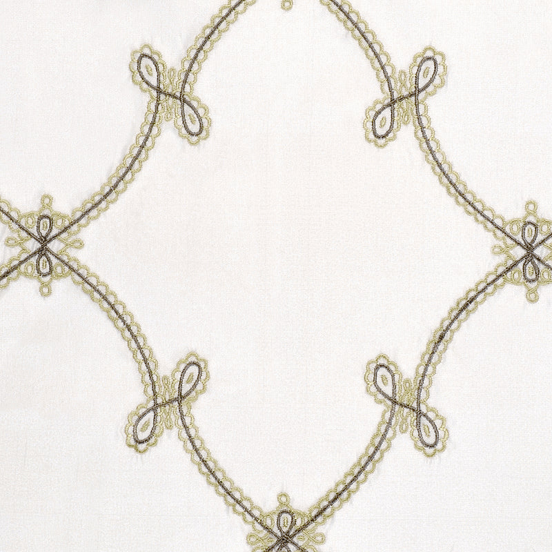 Duralee Monogram 500089H | 20-Natural/Gree Drapery - 361417