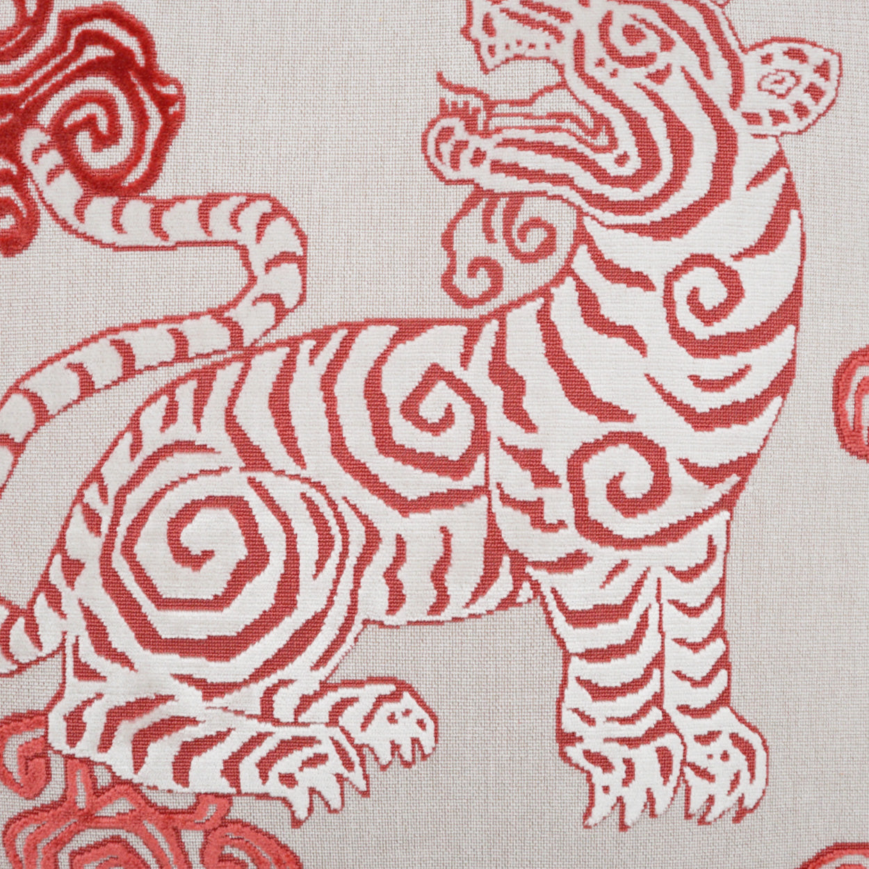 D.V. KAP HOME 24" x 24" Akbar Pillow - Coral Novelty - 3622-C-2424