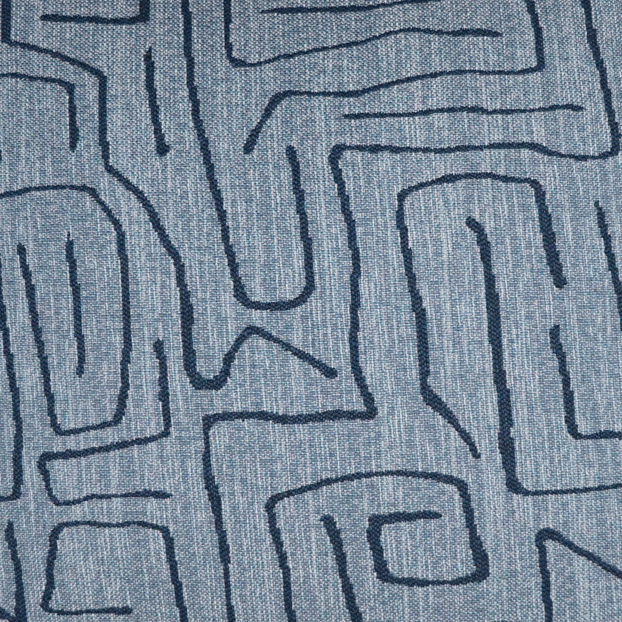 D.V. KAP HOME 24" x 24" Novato Pillow - Indigo Modern, Abstract - 3636-I-2424