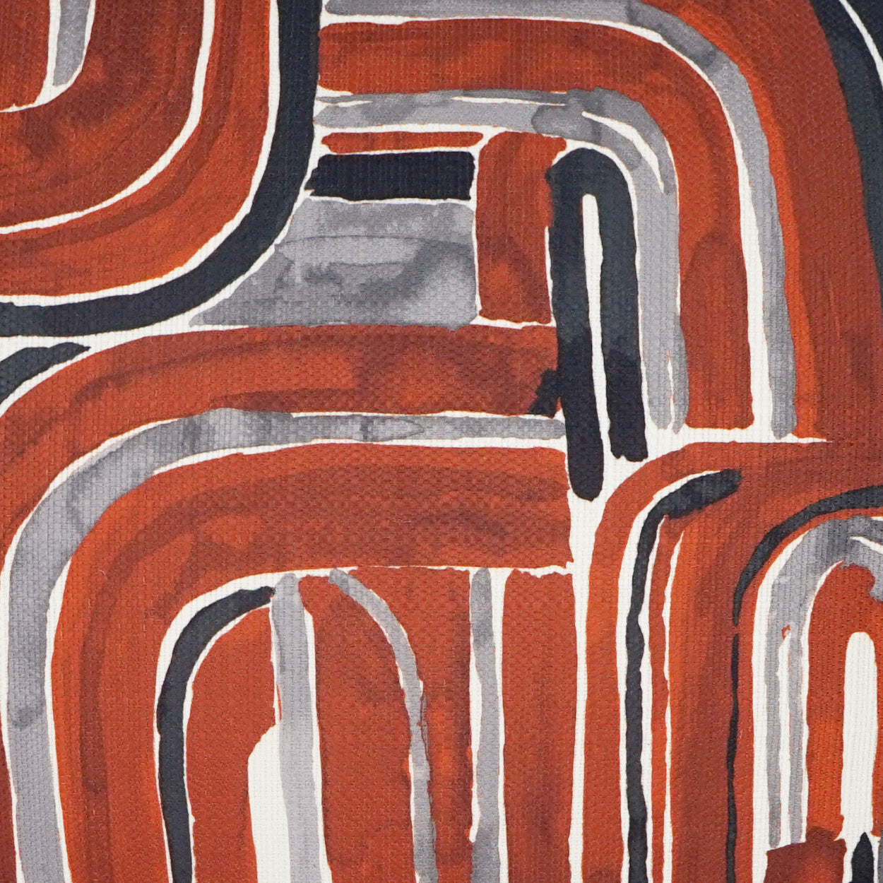 D.V. KAP HOME 24" x 24" Bender Pillow - Cinnabar Modern, Abstract - 3638-C-2424