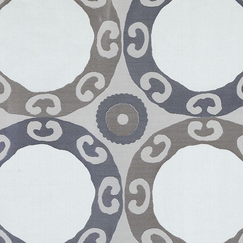 Duralee Monogram Hr61424 | 108-Blue/Brown Upholstery - 366435