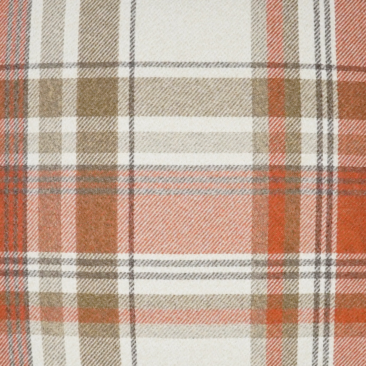 D.V. KAP HOME 24" x 24" Tartan Pillow - Hickory Plaid - Check, Traditional, Farmhouse - 3671-H-2424
