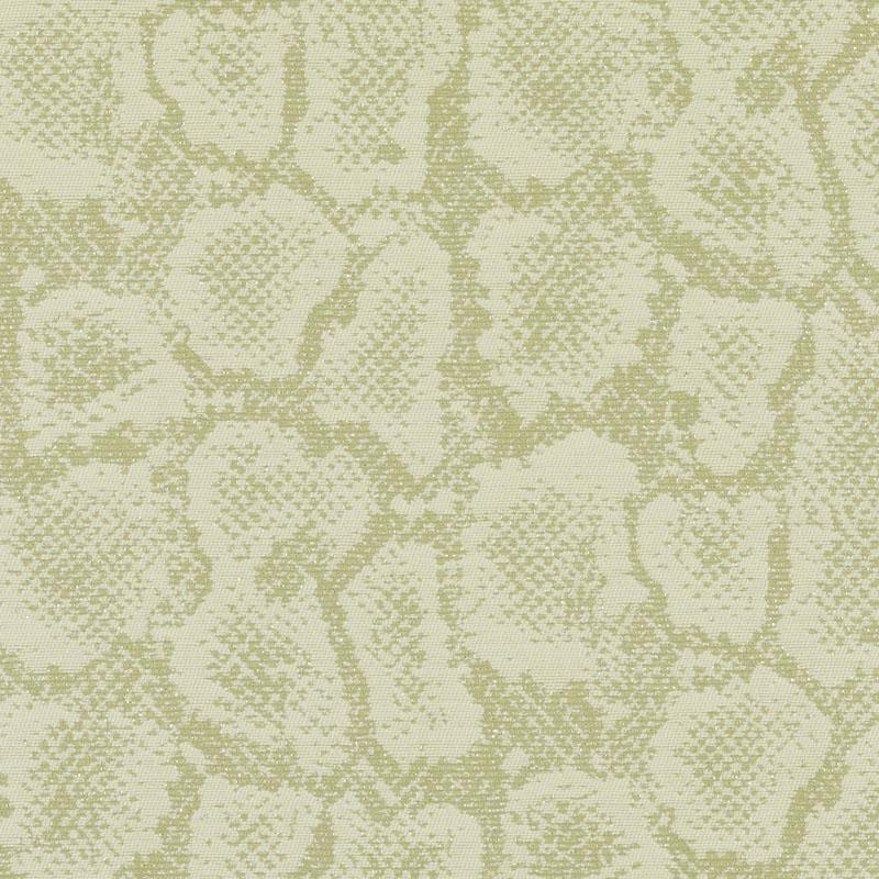 Olive-green snake-print fabric on cream background; woven texture suitable for upholstery or fashion accents.