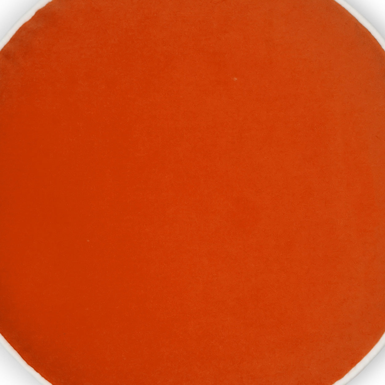 D.V. KAP HOME 18" x 18" Posh Circle Pillow - Orange Solid, Transitional - 3732-O-1818