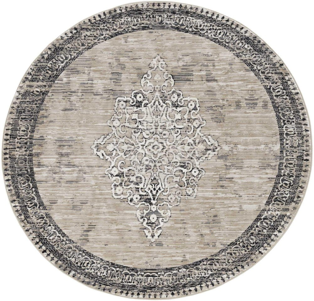 3' X 4' Natural And Beige Geometric Area Rug