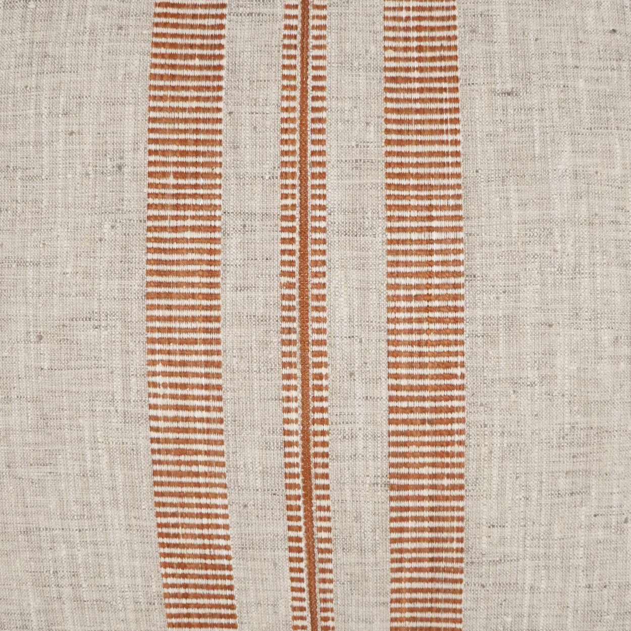 D.V. KAP HOME 24" x 24" Double Issue Pillow - Terracotta Beach, Stripes - 3799-T-2424