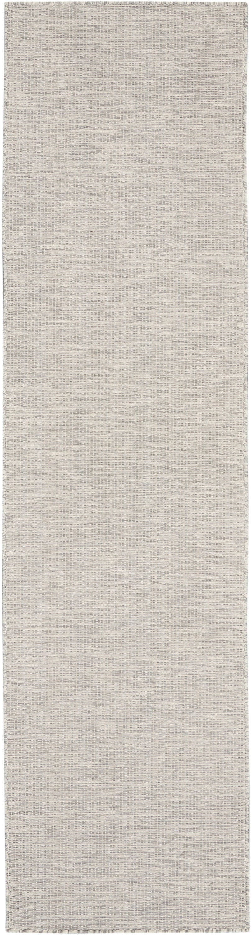 Beige woven rug runner with subtle grid texture; neutral, textured floor mat for hallway or entry.