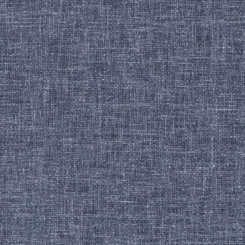 Blue denim-style woven upholstery fabric texture with indigo and light-blue threads.