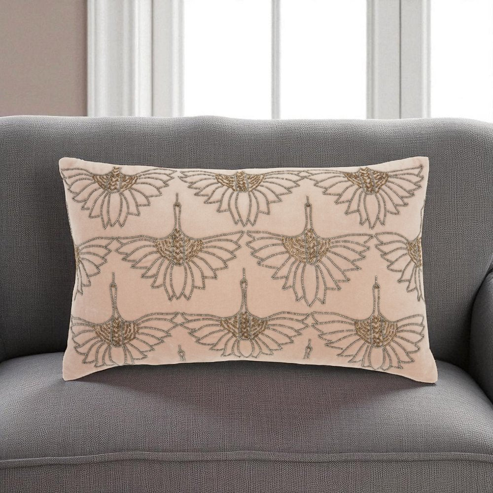 Brilliant Blush Pink Lumbar Pillow