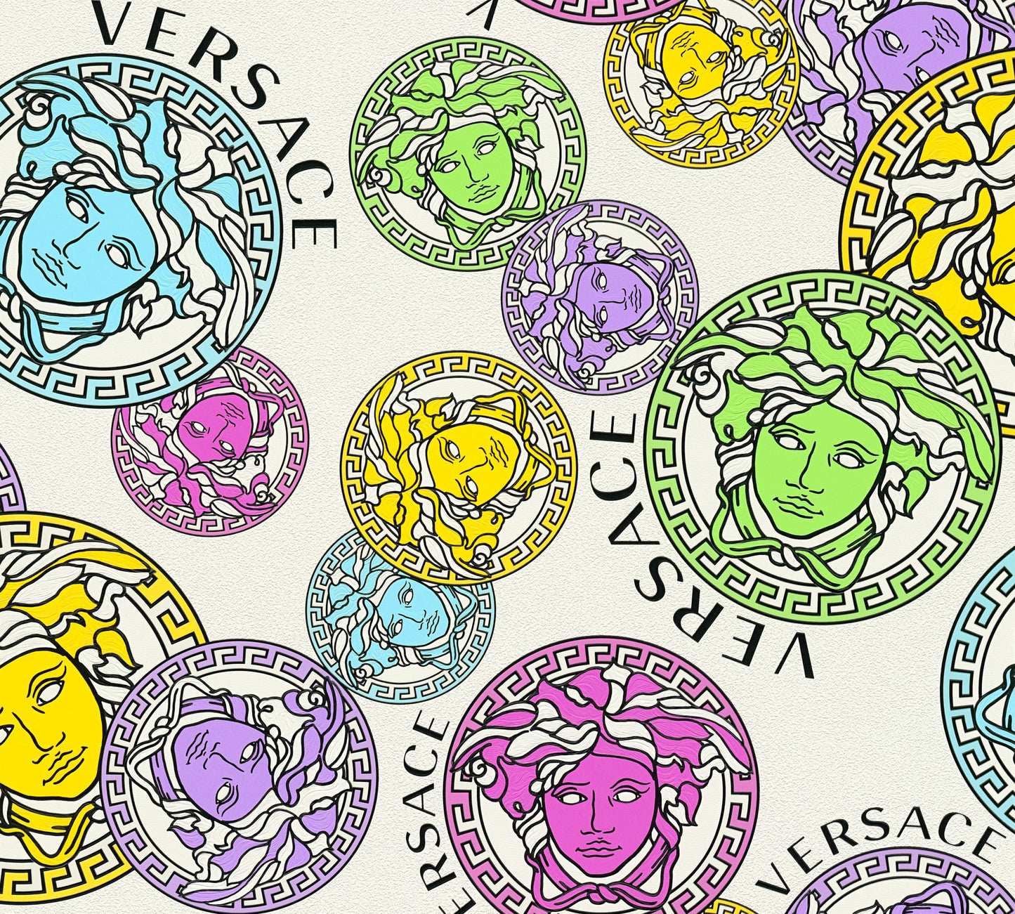 Versace Versace Volume 5 Dynasty Medallion Contemporary Multicolored - 386101X