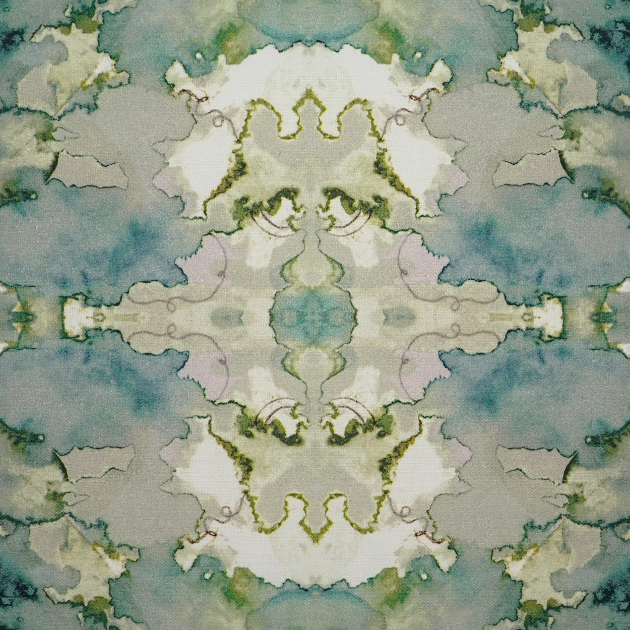 D.V. KAP HOME 3875-YARD Orbach Fabric Abstract, Transitional Turquoise,Teal - Orbach