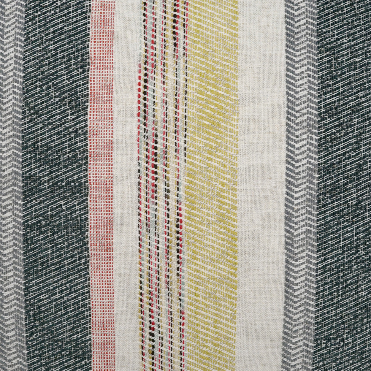 D.V. KAP HOME 24" x 24" Shannon Pillow - Citron Beach, Stripes - 3881-C-2424