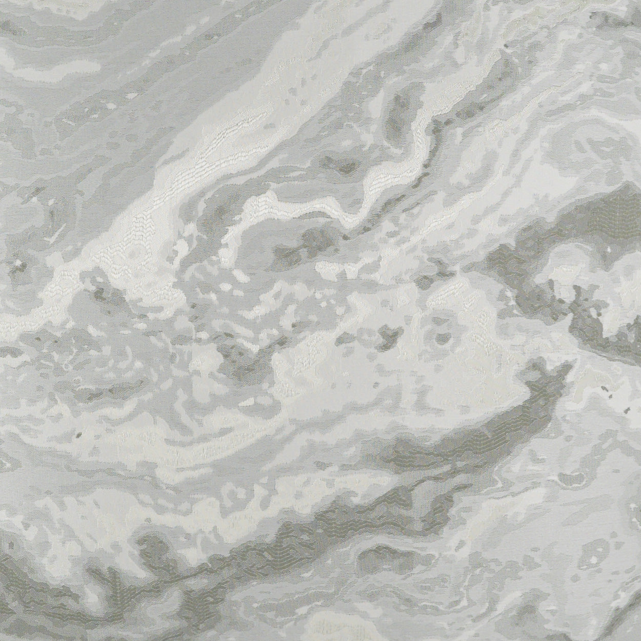 Silver marble-like fabric texture on a pillow with soft, wavy folds and subtle shading.