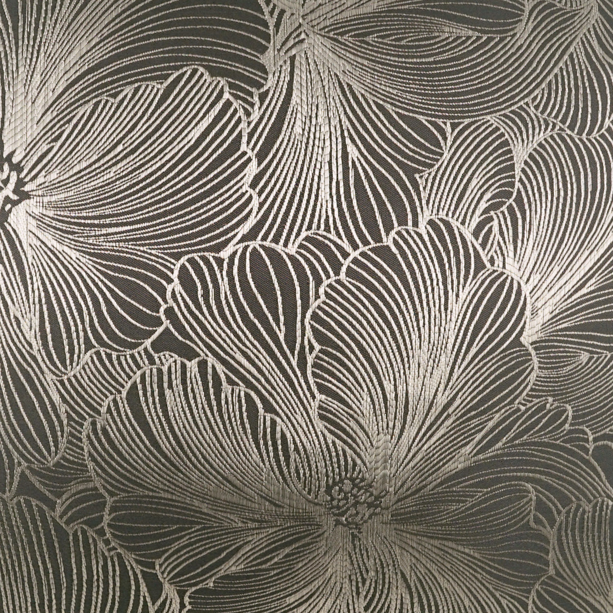 D.V. KAP HOME 24" x 24" Delhi Pillow - Grey Floral, Glam, Transitional - 3936-G-2424