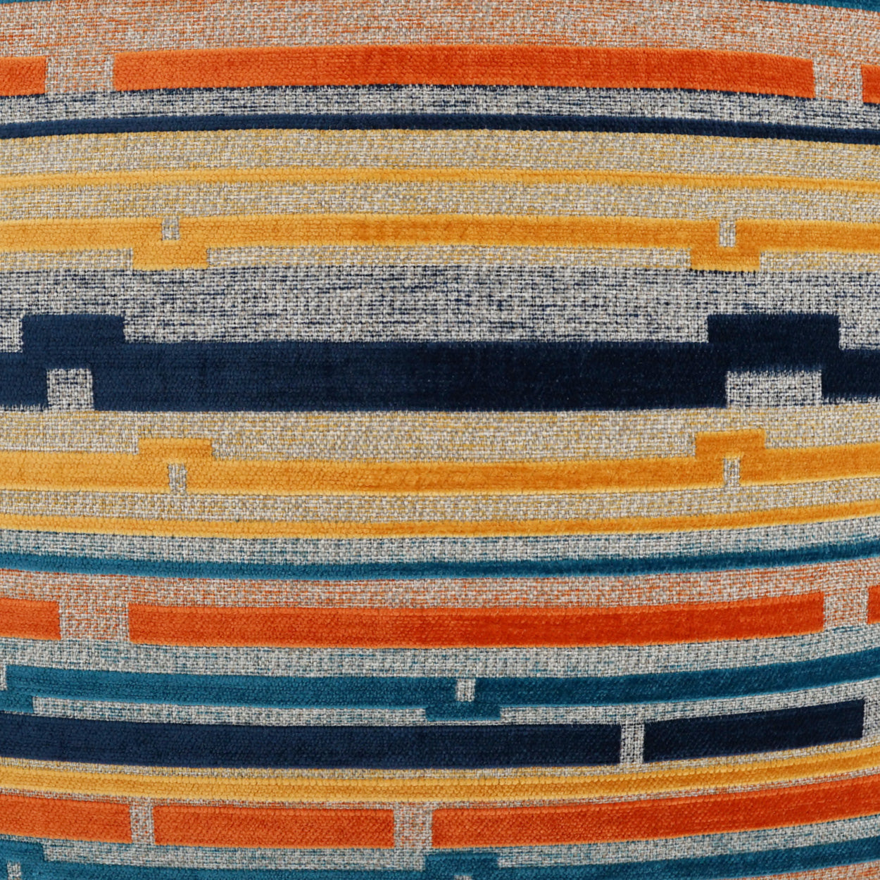 D.V. KAP HOME 3943-S-YARD Punctuate Fabric - Sunset Modern, Global Orange, Multi - Punctuate