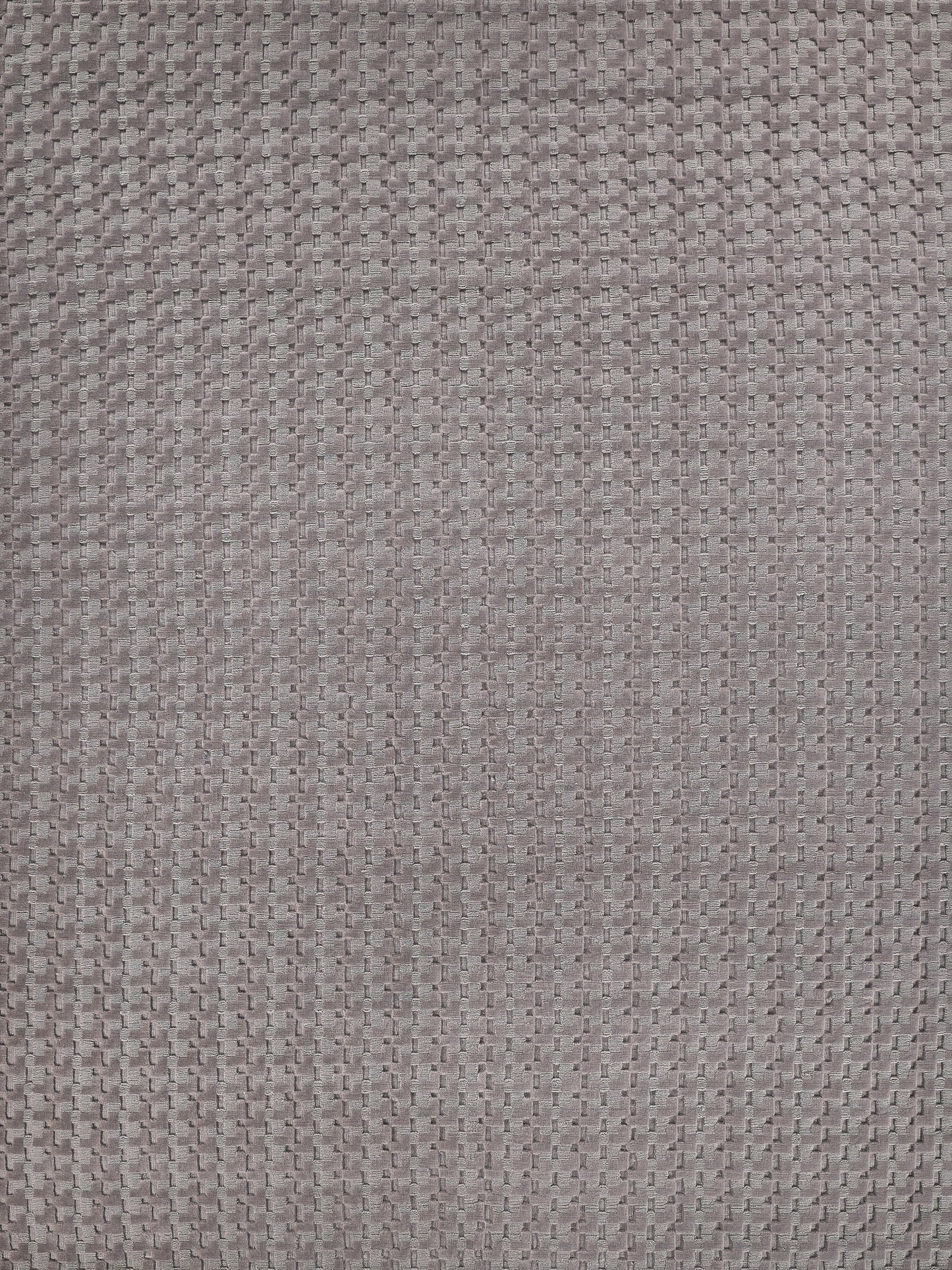Beige-gray indoor hand-loomed rug with a tight grid-weave pattern; 9' x 12'.