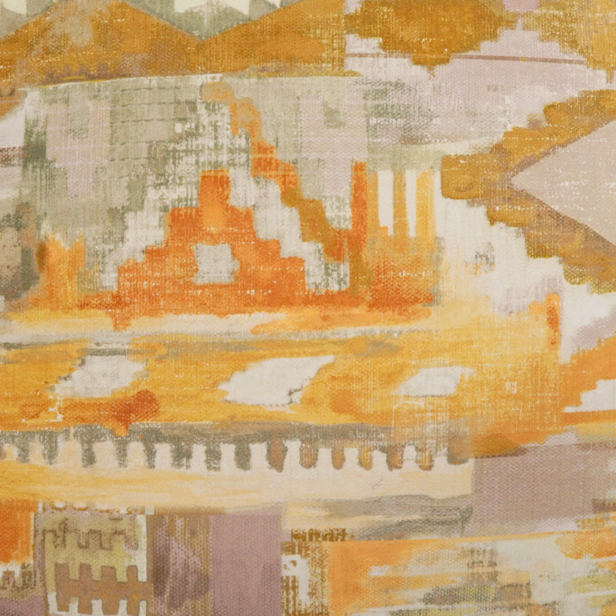 D.V. KAP HOME 3995-G-YARD Tiuatan Fabric - Gold Global, Western Chic Yellow, Orange - Tiuatan