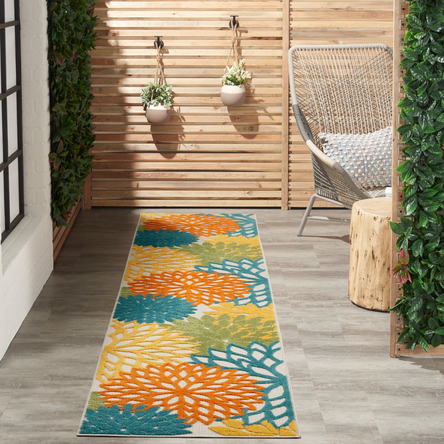 Nourison Rugs Nourison Home Tropical 12' Runner - 099446827128