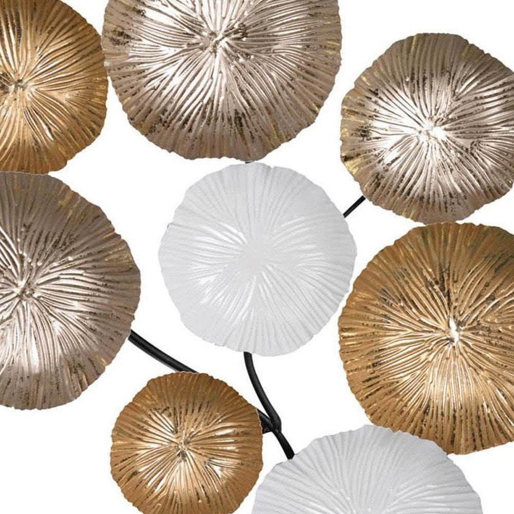 24" X 2" Gold Metal Novelty Hanging Dimensional Sculpture