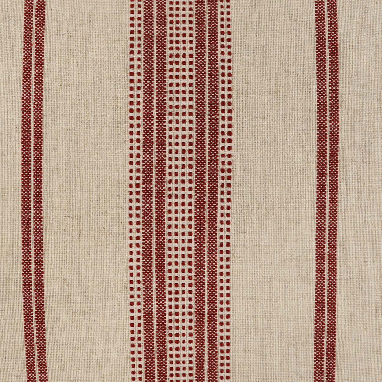 D.V. KAP HOME 24" x 24" Correze Pillow - Cayenne Stripes, Farmhouse - 4027-C-2424