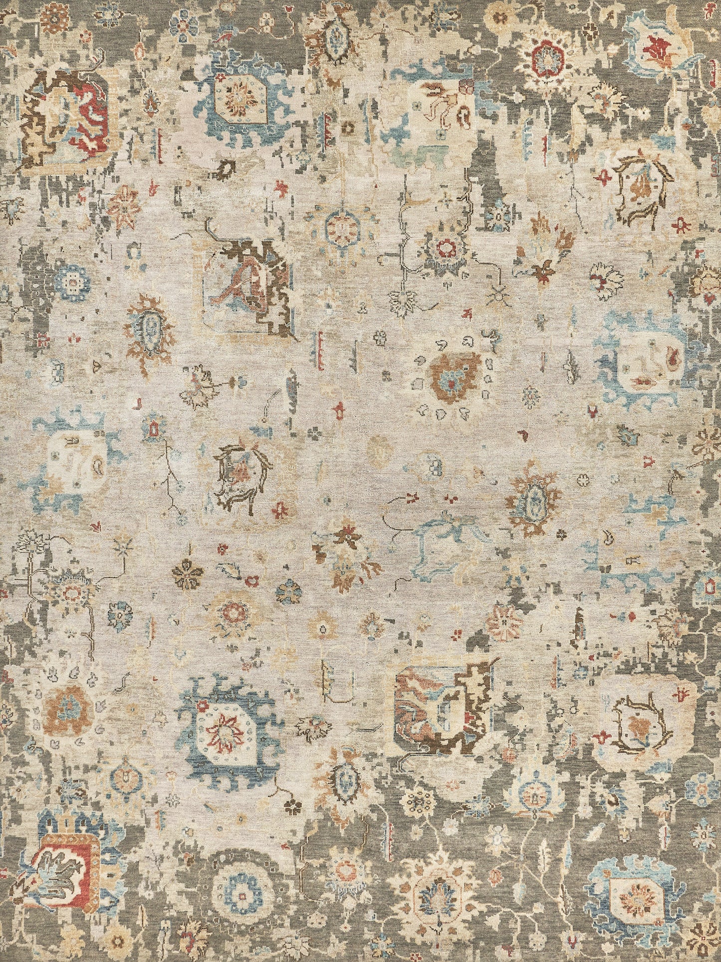 EXQUISITE RUGS Hand-Knotted Rectangle - 4032-10'X14'