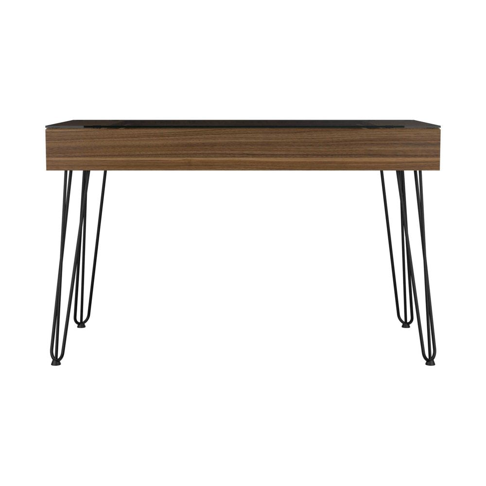 47" Brown and Black Computer Desk